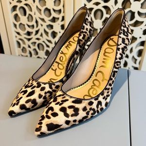 Sam Edelman Hazel Pumps. Suede animal print. Excellent condition. Worn once.